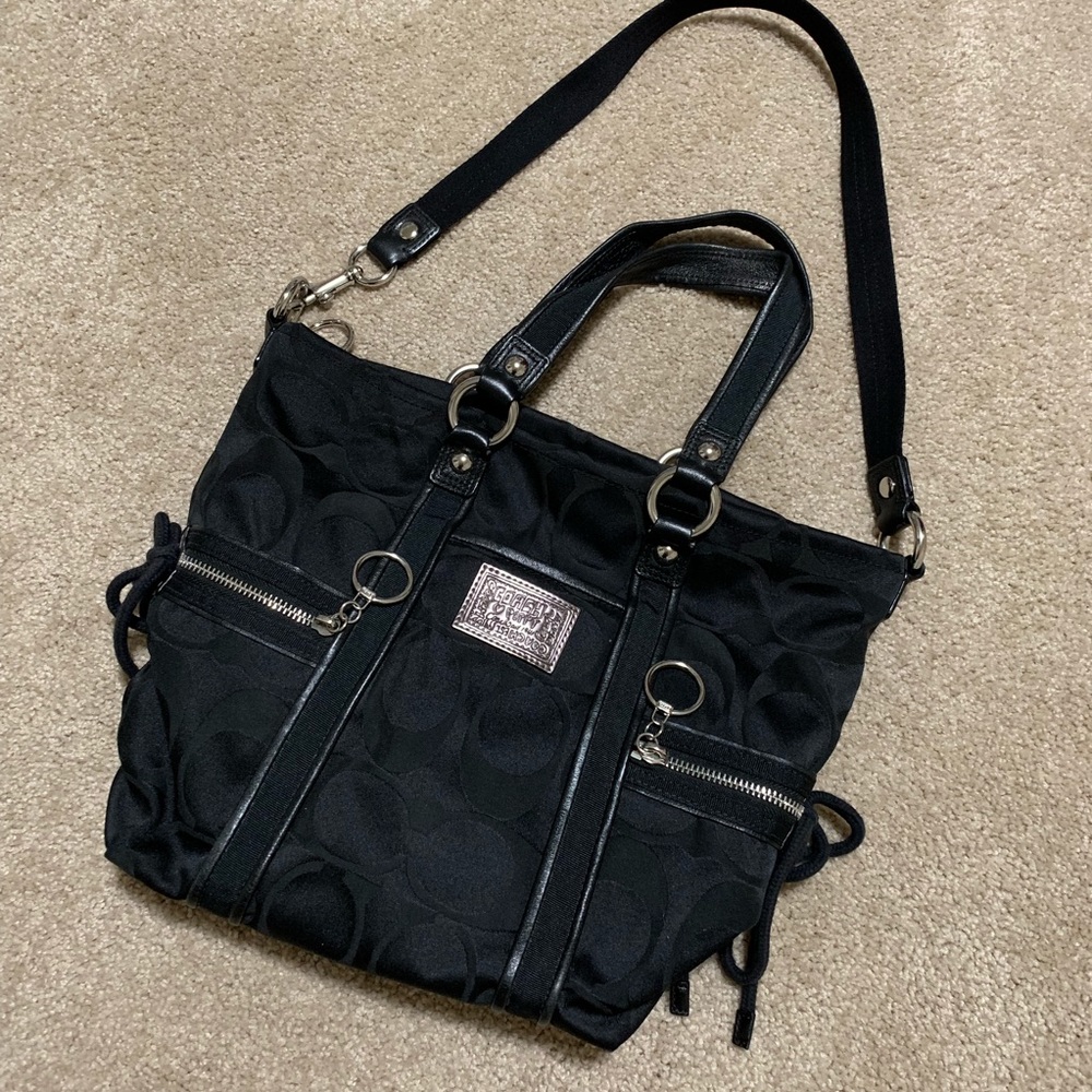 Coach Poppy Handbag Black